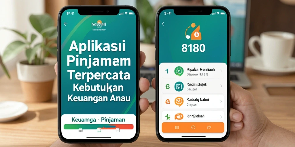 Tampilan antarmuka aplikasi Pinjaman 8180 yang sederhana dan intuitif.