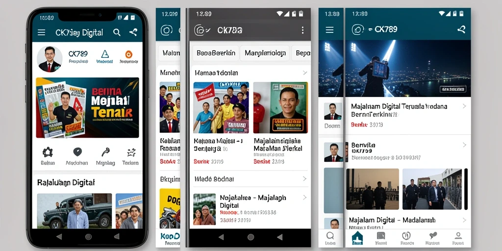 Tampilan antarmuka aplikasi CK789 yang menarik dan modern.