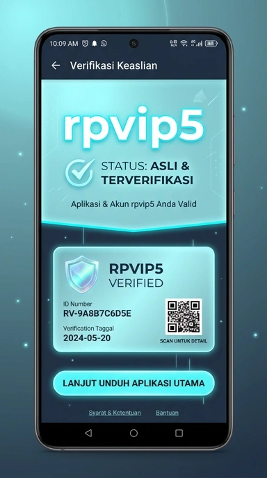 Tampilan kanal resmi rpvip5